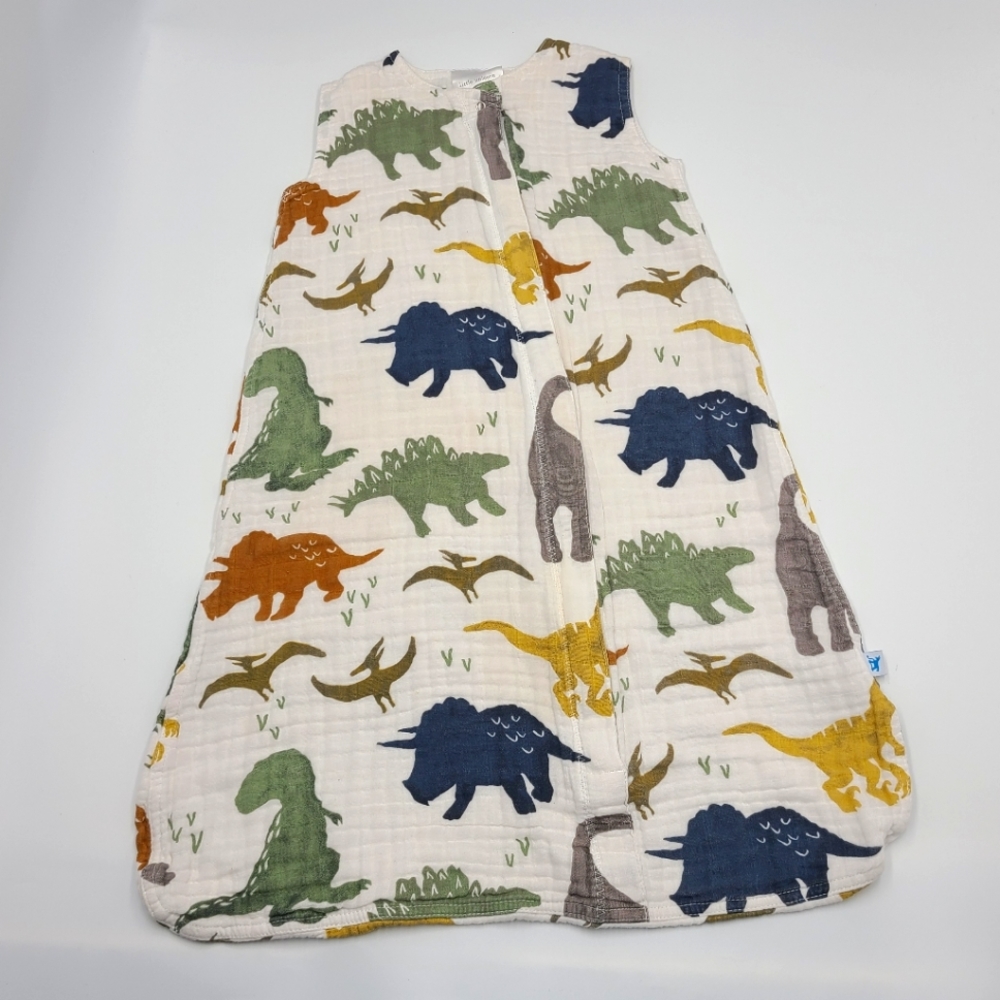 Little Unicorn Muslin sleep bag in dino friends